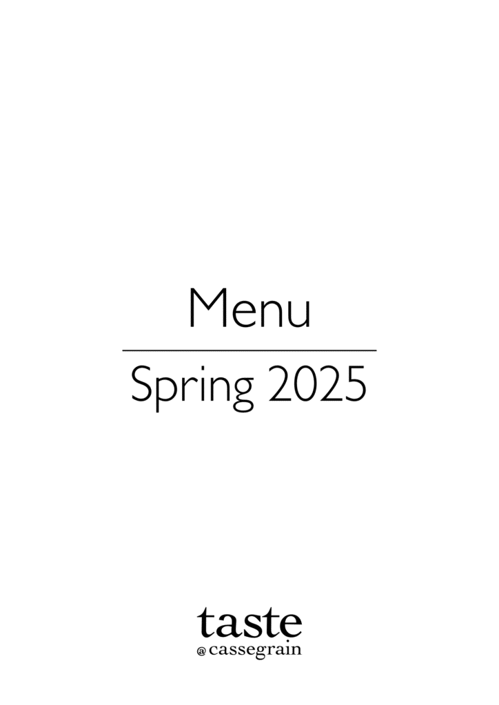 Spring Menu